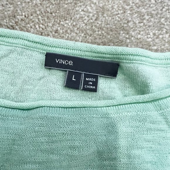 Vince seafoam green lightweight sweater, size L - Picture 6 of 7